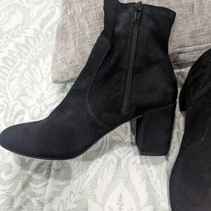 Black Suede Ankle Boots